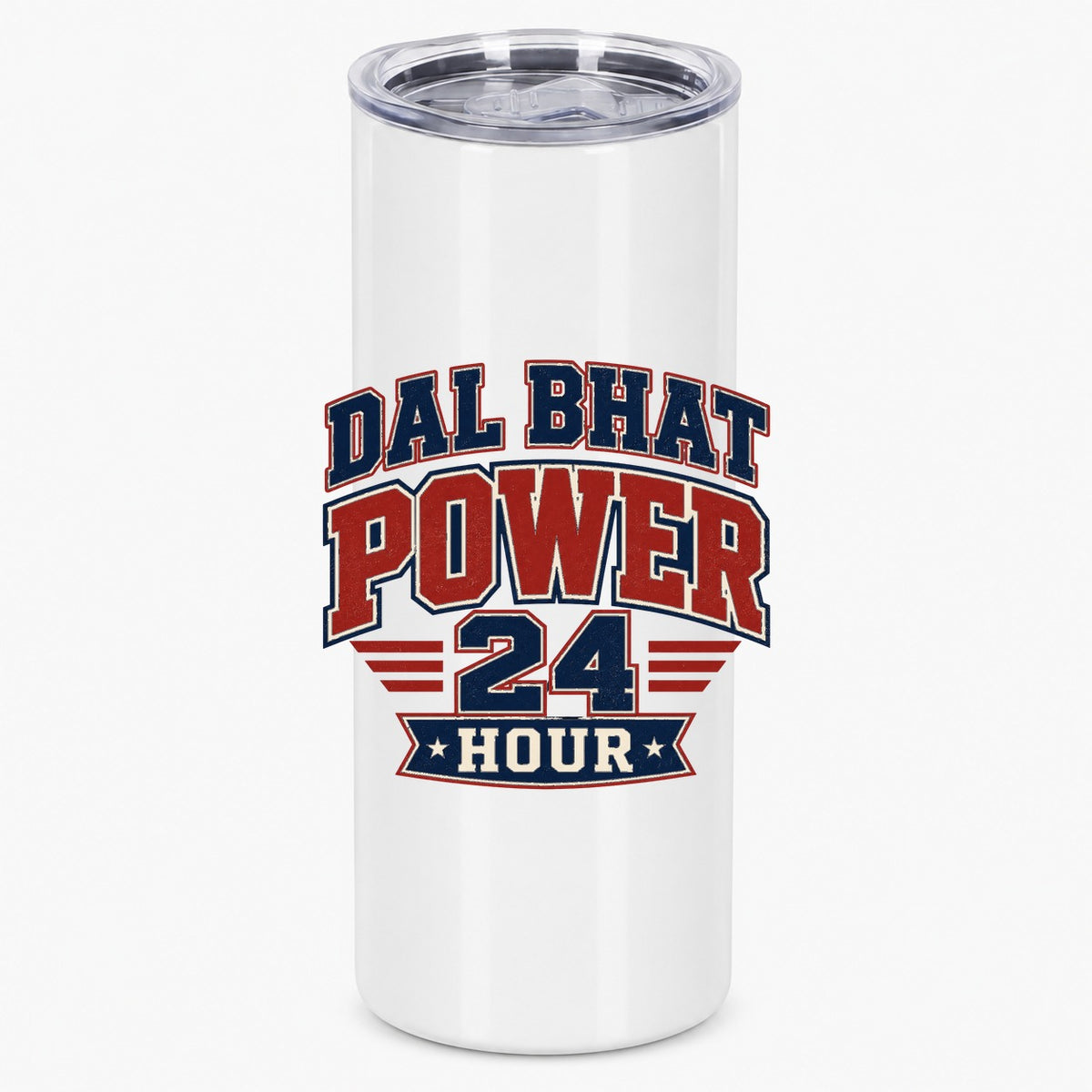 Dal Bhat Power 24 Hour Vintage Sports Style Graphic Tumbler