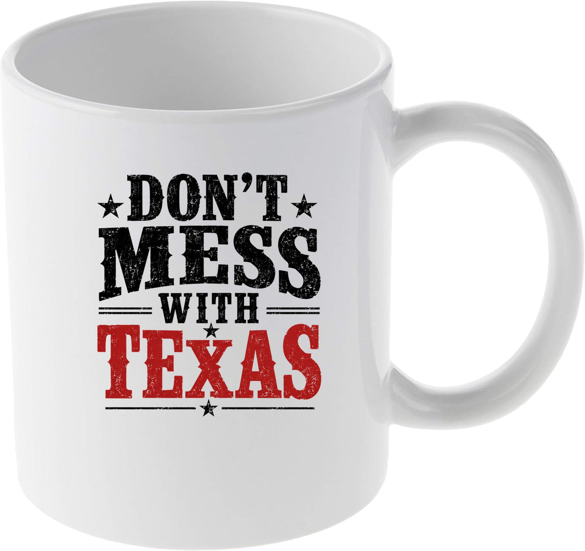 Don't Mess With Texas Vintage Style Western Graphic Mug