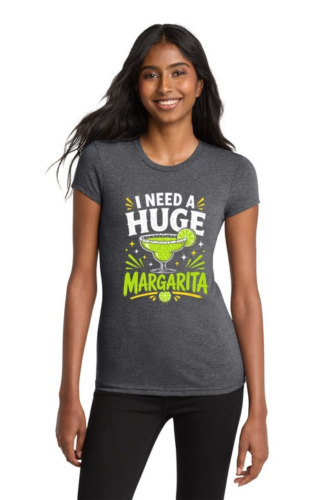 I Need A Huge Margarita Graphic T-Shirt for Cocktail Lovers