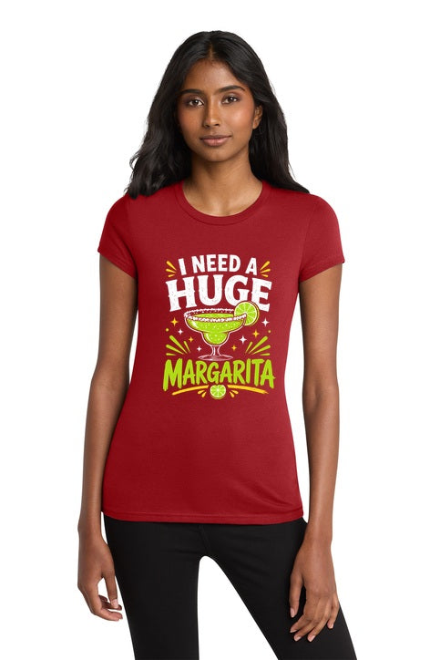 I Need A Huge Margarita Graphic T-Shirt for Cocktail Lovers
