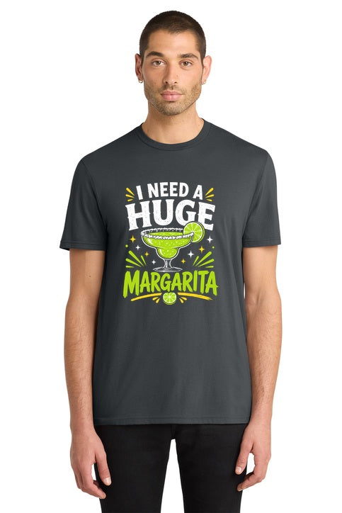I Need A Huge Margarita Funny Cocktail Lover Graphic T-Shirt