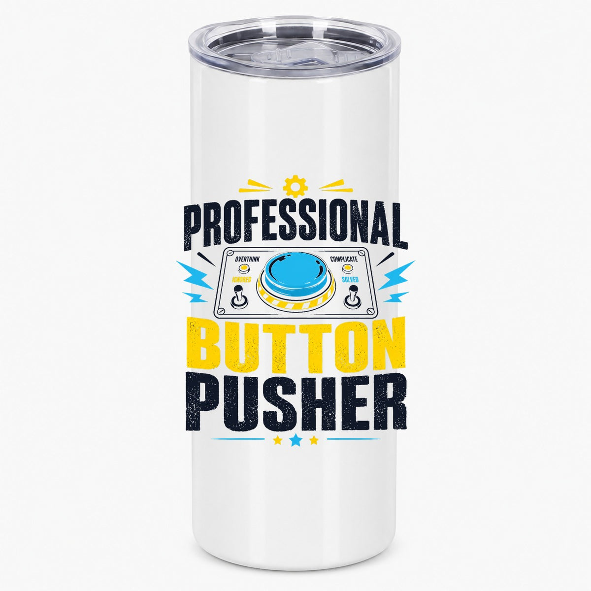 Professional Button Pusher Funny Office Humor Design Tumbler