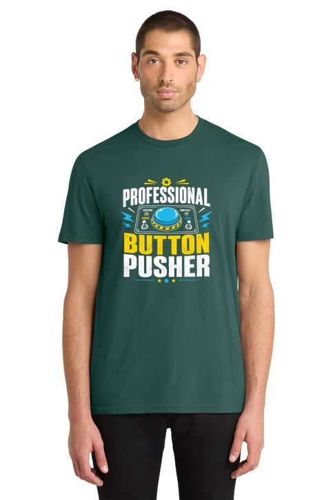 Professional Button Pusher Funny Office Humor Graphic T-Shirt