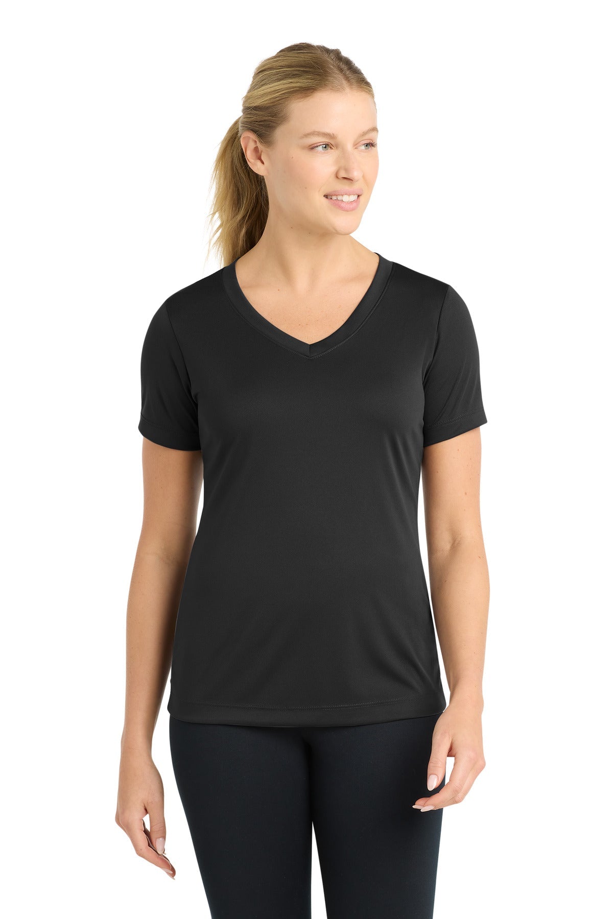 Sport - Tek Women's PosiCharge Competitor V - Neck Tee. LST353 - DFW Impression