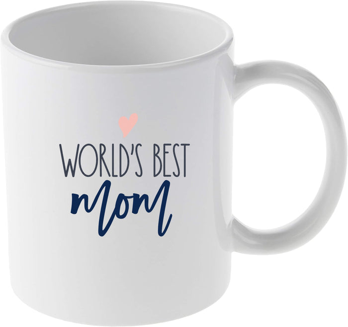 World's Best Mom Heart Design for Mother's Day Gift Mug