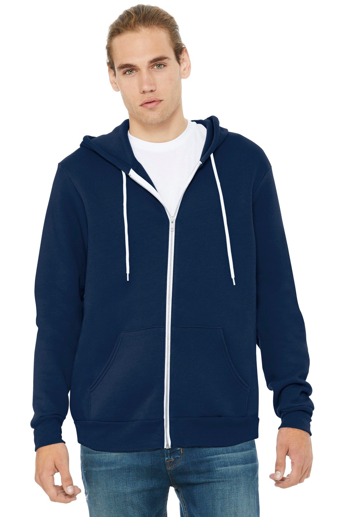 zip hoodie Navy hoodie Plain Solid zip up hoodie