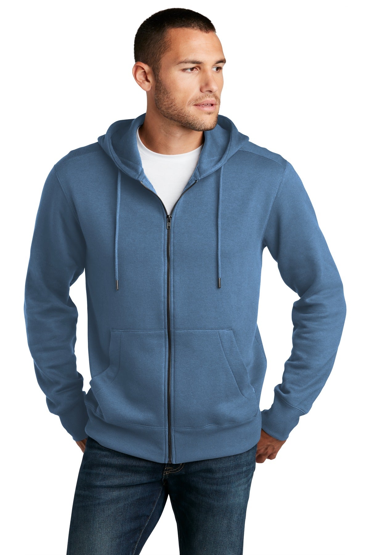 District ® Perfect Weight ® Fleece Full-Zip Hoodie DT1103 - DFW Impression