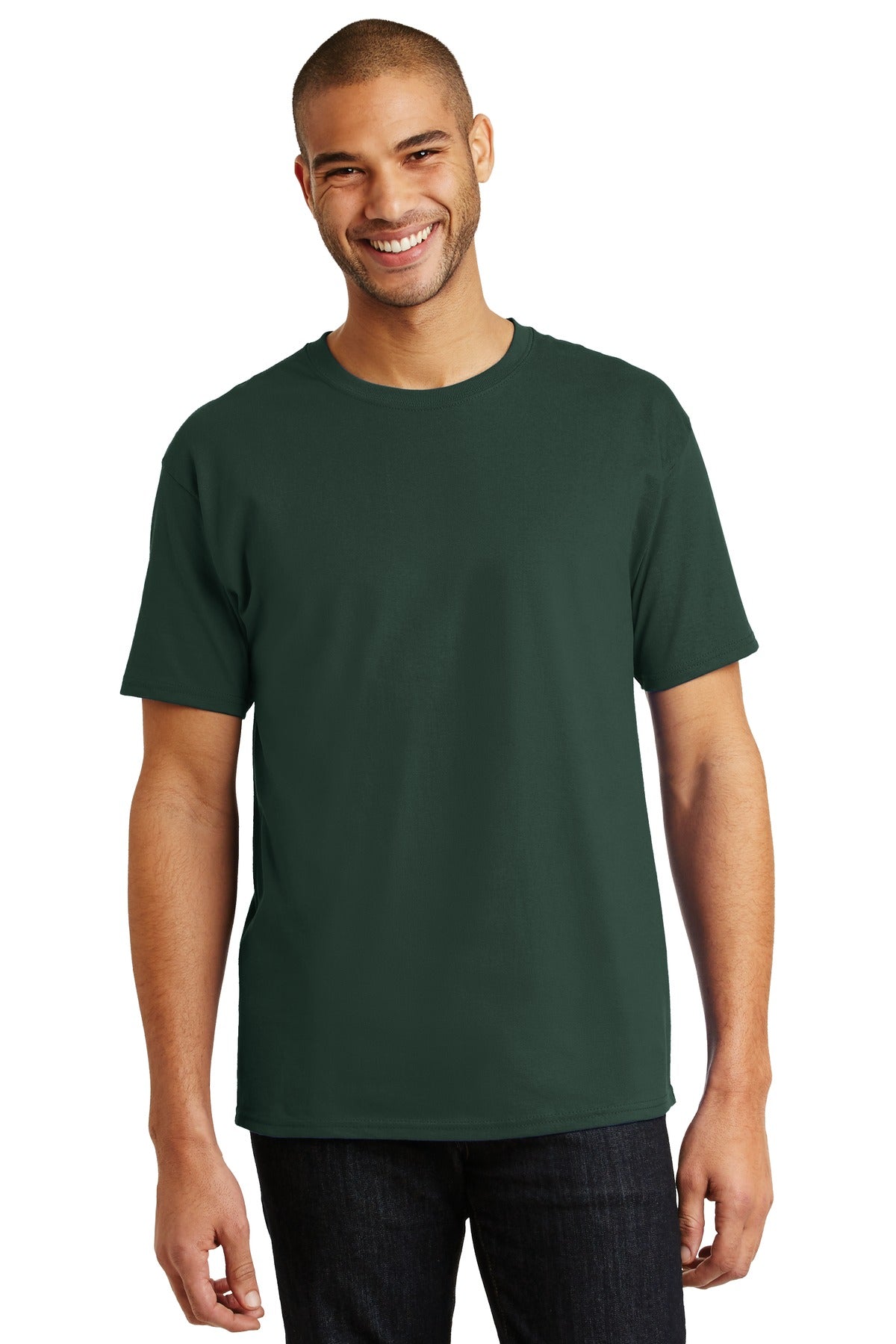 Hanes Unisex ComfortSoft® Cotton T-Shirt S Charcoal Heather
