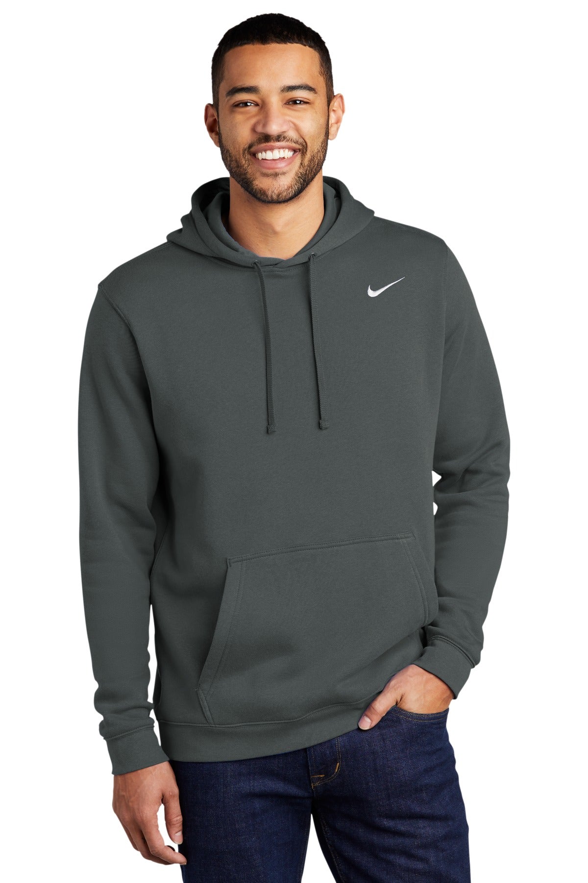 Nike Club Fleece Sleeve Swoosh Pullover Hoodie