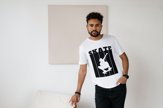 Custom t-shirt design — clean print on a minimalistic t-shirt
