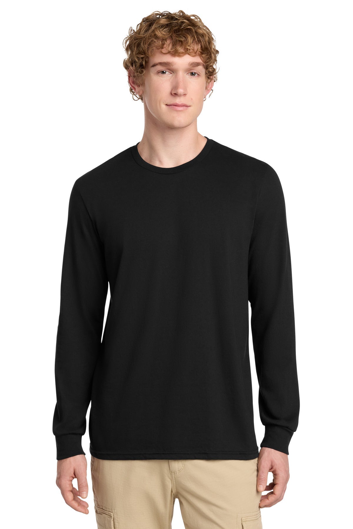 District Perfect Blend CVC Long Sleeve Tee DT109 - DFW Impression