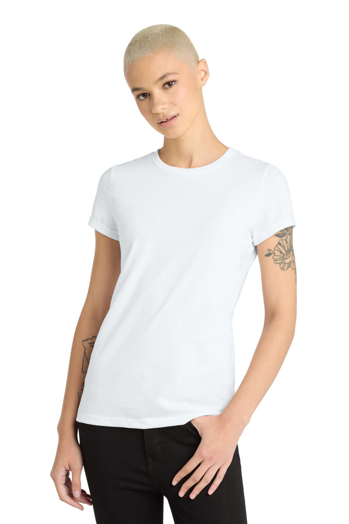 District Women's Perfect Blend CVC Tee. DM108L - DFW Impression