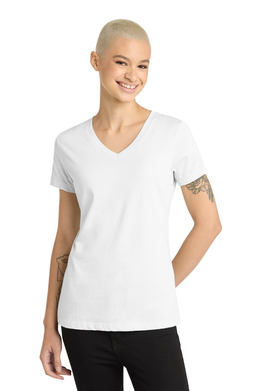 District - Women's Perfect Weight V - Neck Tee. DM1170L - DFW Impression