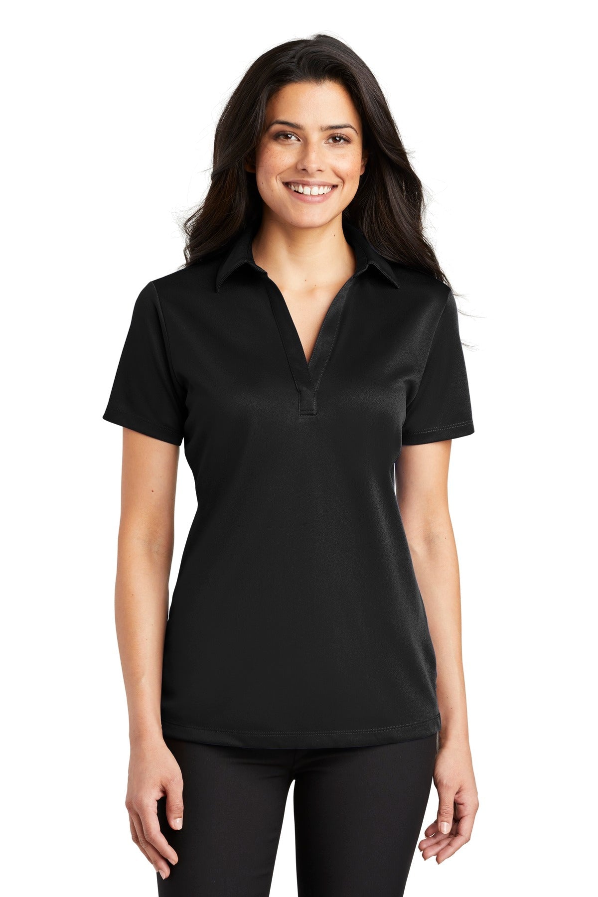 Port Authority Women's Silk Touch Performance Polo. L540 - DFW Impression