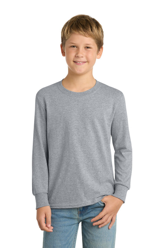 Port & Co Youth Long Sleeve Core Cotton Tee. PC54YLS - DFW Impression