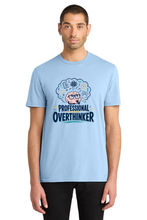 Professional Overthinker Funny Brain Graphic T-Shirt