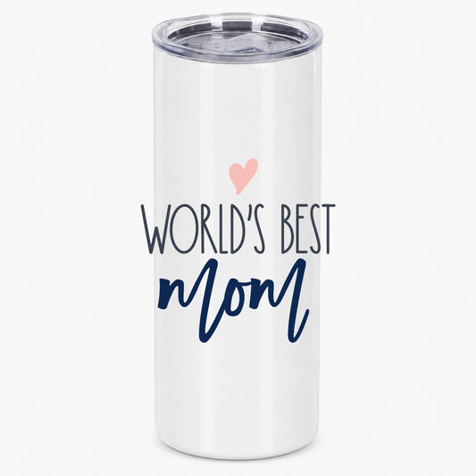 World's Best Mom Heart Design for Mother's Day Gift Tumbler