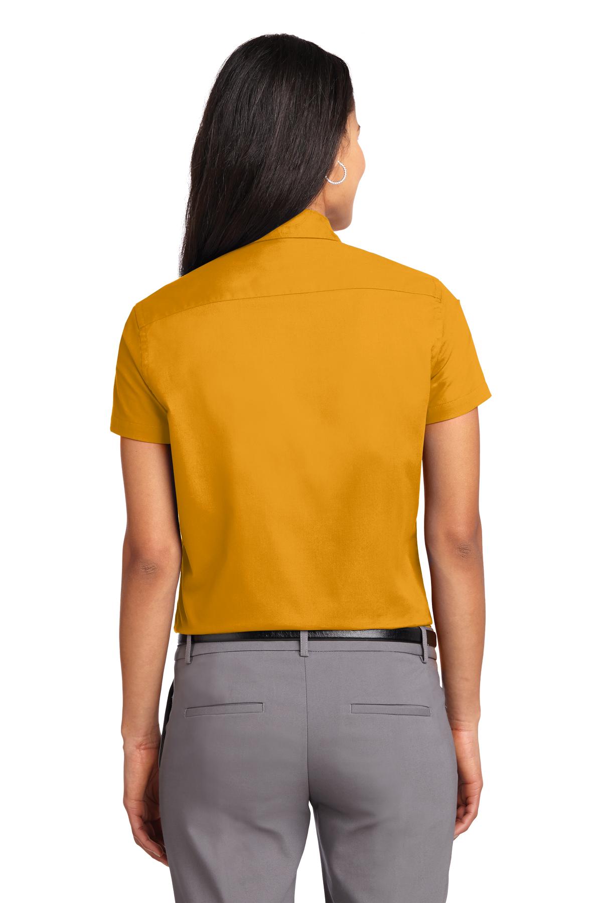 Port Authority® Ladies Short Sleeve Easy Care  Shirt.  L508 [Athletic Gold/ Light Stone]
