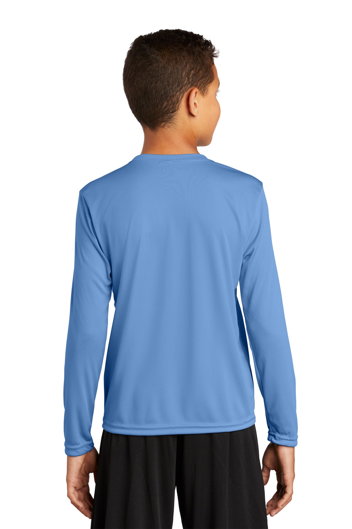 Sport-Tek® Youth Long Sleeve PosiCharge® Competitor™ Tee. YST350LS [Carolina Blue]