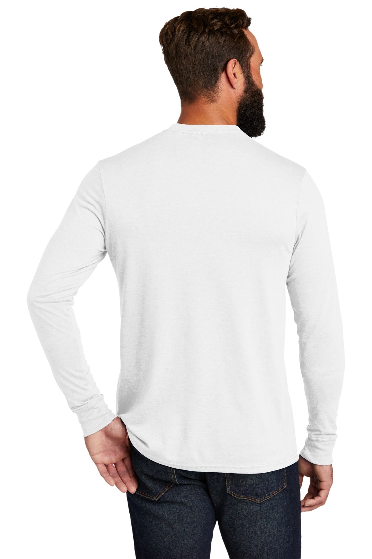 Allmade ® Unisex Tri-Blend Long Sleeve Tee AL6004 [Fairly White] - DFW Impression