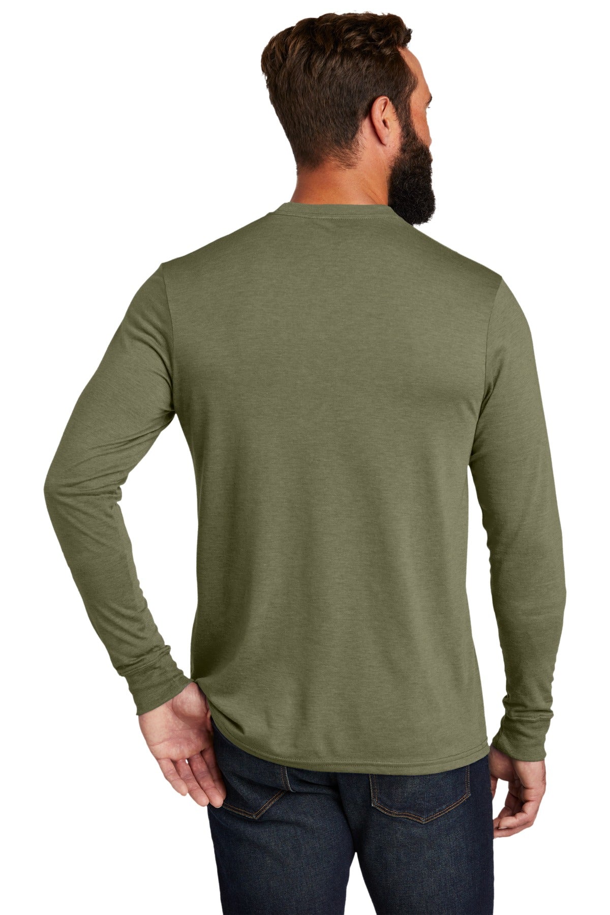 Allmade ® Unisex Tri-Blend Long Sleeve Tee AL6004 [Olive You Green] - DFW Impression