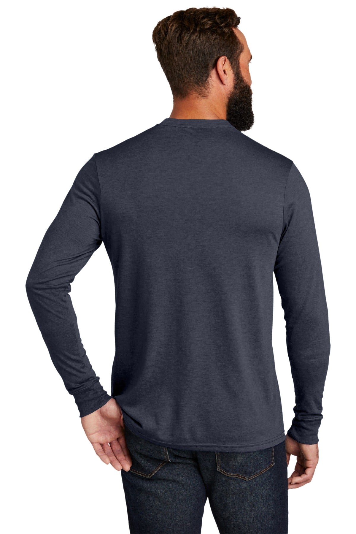 Allmade ® Unisex Tri-Blend Long Sleeve Tee AL6004 [Rebel Blue] - DFW Impression