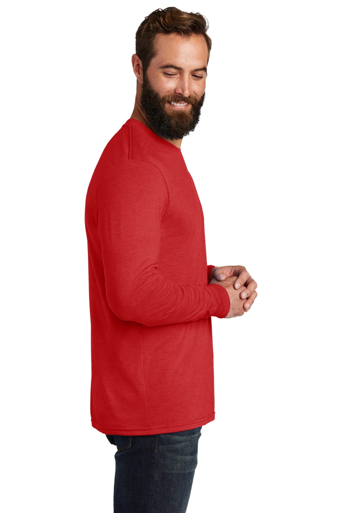 Allmade ® Unisex Tri-Blend Long Sleeve Tee AL6004 [Rise Up Red] - DFW Impression