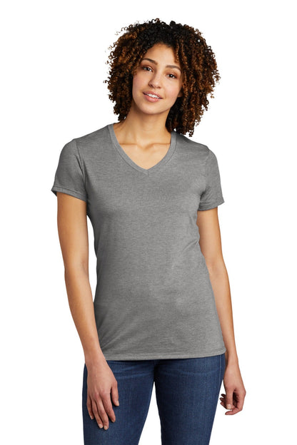 Allmade ® Women's Tri-Blend V-Neck Tee AL2018 [Aluminum Grey] - DFW Impression