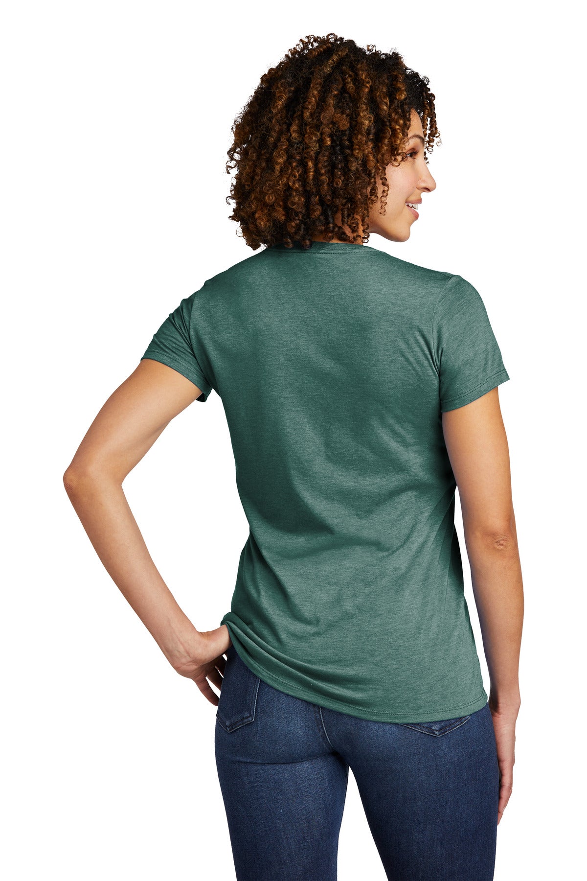 Allmade ® Women's Tri-Blend V-Neck Tee AL2018 [Deep Sea Green] - DFW Impression