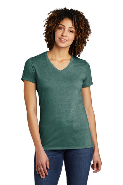 Allmade ® Women's Tri-Blend V-Neck Tee AL2018 [Deep Sea Green] - DFW Impression