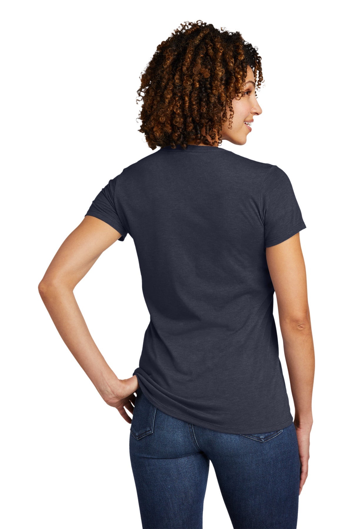 Allmade ® Women's Tri-Blend V-Neck Tee AL2018 [Rebel Blue] - DFW Impression