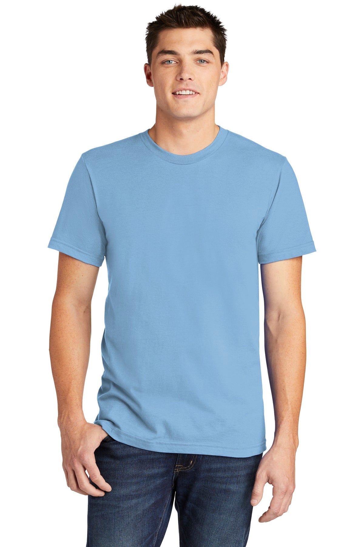 American Apparel ® Fine Jersey T-Shirt. 2001W [Baby Blue] - DFW Impression