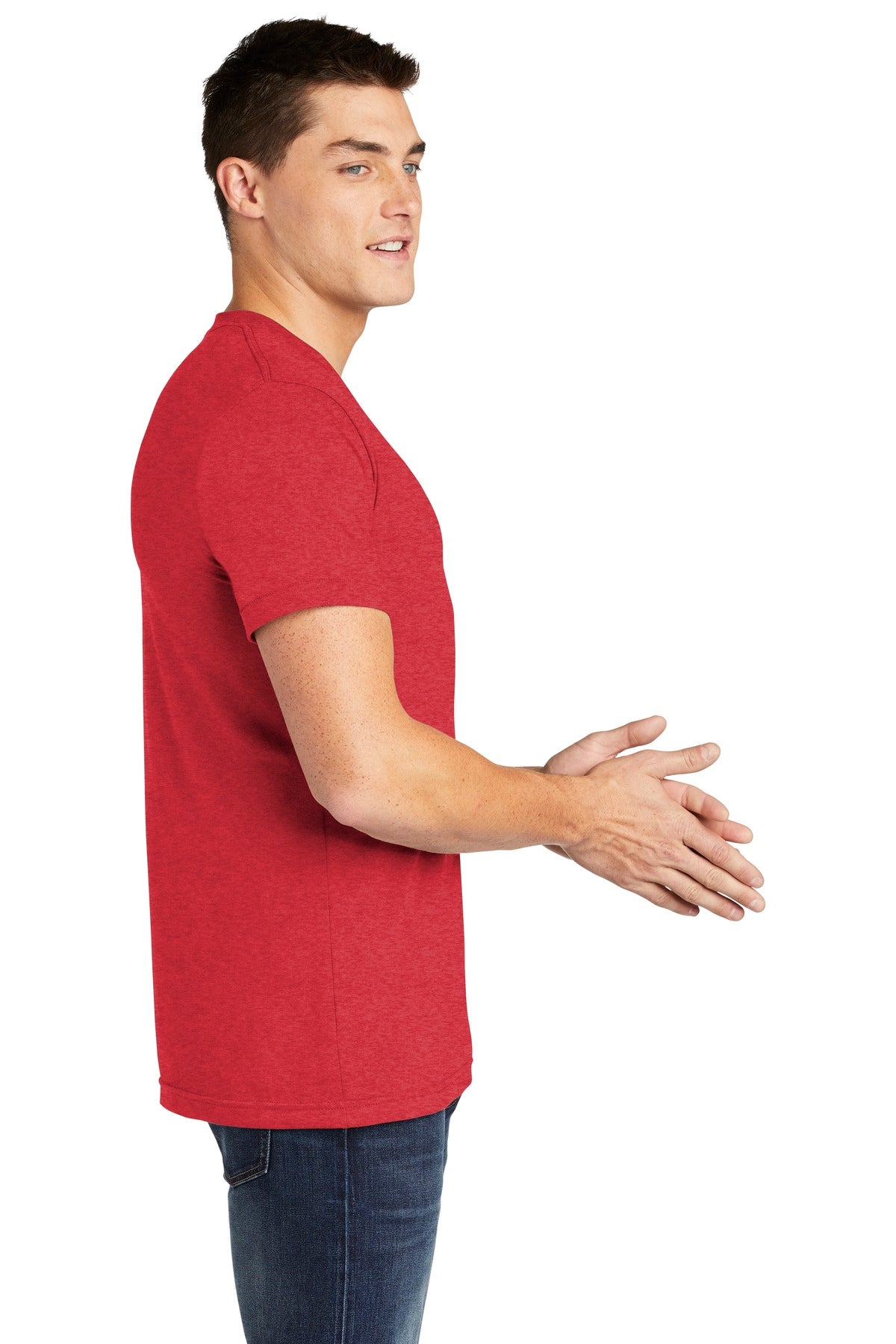 American Apparel ® Poly-Cotton T-Shirt. BB401W [Heather Red] - DFW Impression