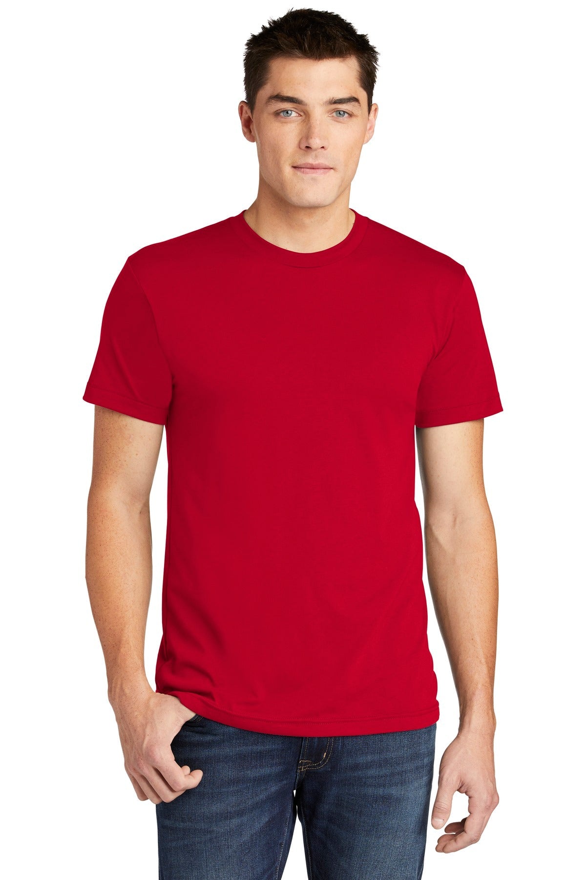 American Apparel ® Poly-Cotton T-Shirt. BB401W [Red] - DFW Impression