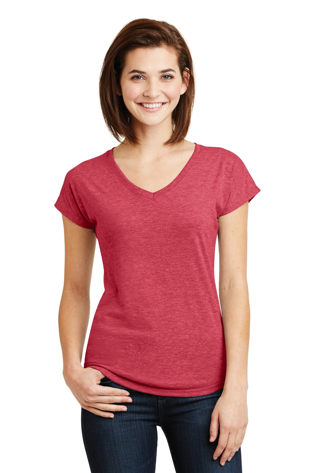 Anvil® Ladies Tri-Blend V-Neck Tee. 6750VL - DFW Impression