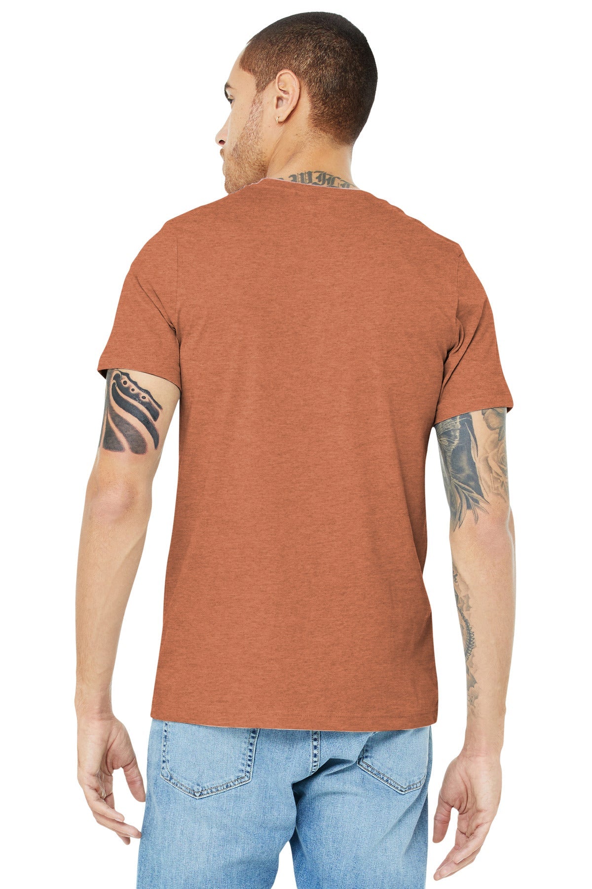 BELLA+CANVAS ® Unisex Heather CVC Short Sleeve Tee. BC3001CVC [Heather Autumn] - DFW Impression