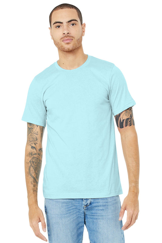 BELLA+CANVAS ® Unisex Heather CVC Short Sleeve Tee. BC3001CVC [Heather Ice Blue] - DFW Impression