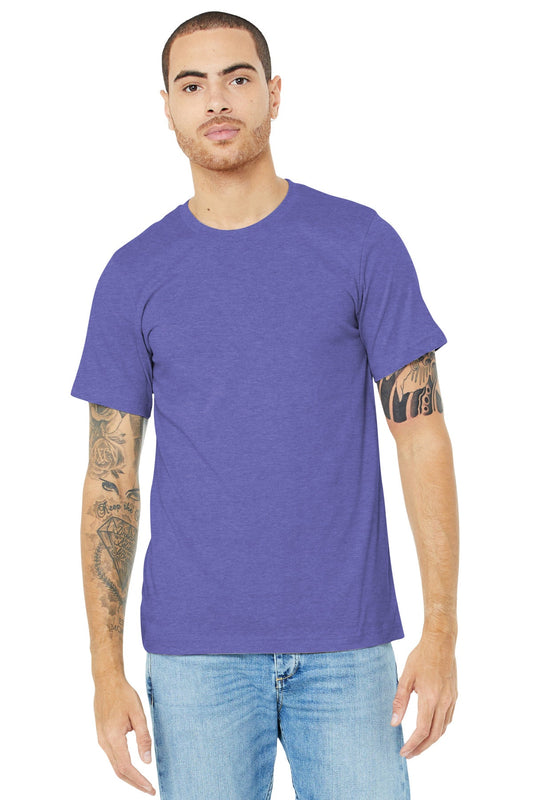 BELLA+CANVAS ® Unisex Heather CVC Short Sleeve Tee. BC3001CVC [Heather Lapis] - DFW Impression