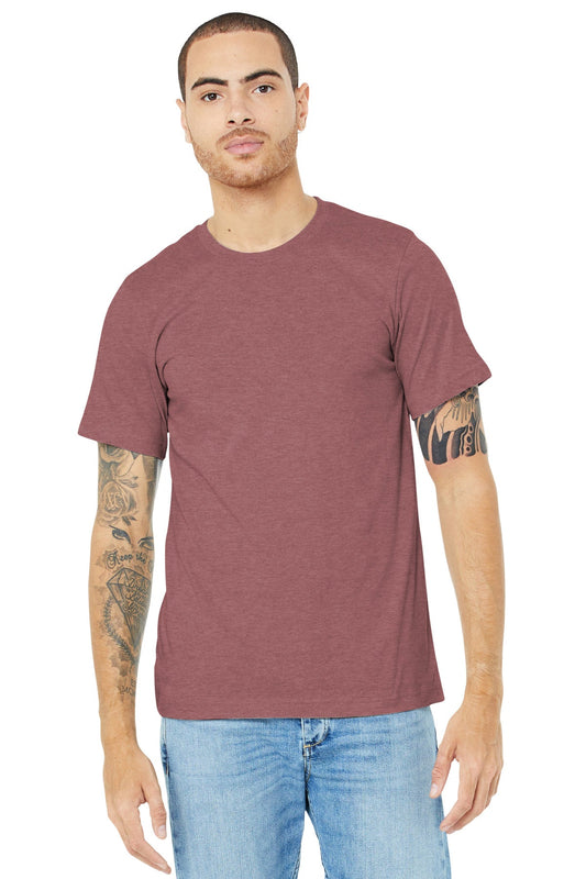 BELLA+CANVAS ® Unisex Heather CVC Short Sleeve Tee. BC3001CVC [Heather Mauve] - DFW Impression