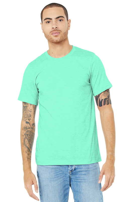 BELLA+CANVAS ® Unisex Heather CVC Short Sleeve Tee. BC3001CVC [Heather Mint] - DFW Impression