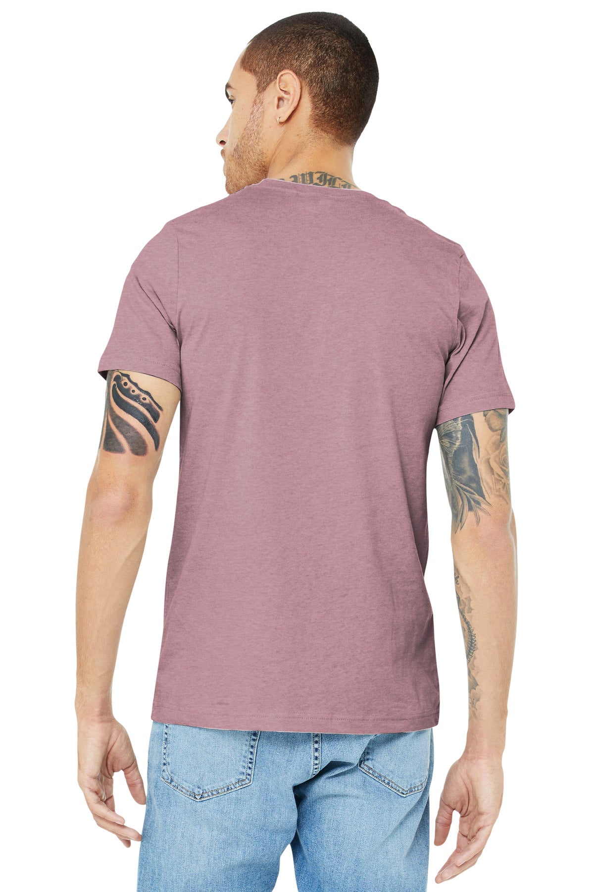 BELLA+CANVAS ® Unisex Heather CVC Short Sleeve Tee. BC3001CVC [Heather Orchid] - DFW Impression