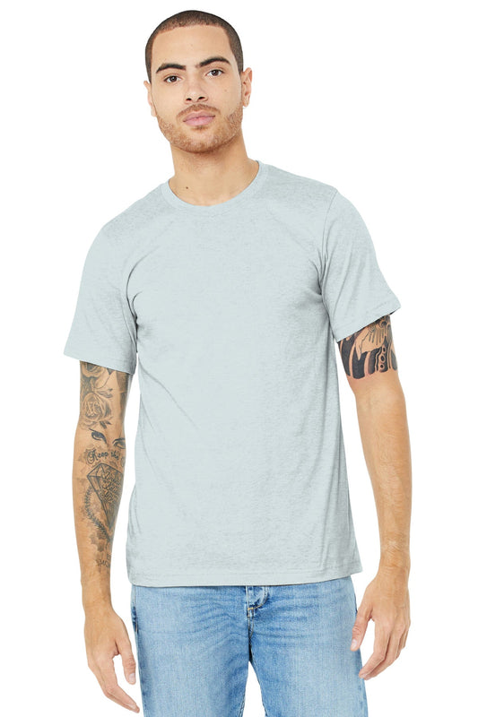 BELLA+CANVAS ® Unisex Heather CVC Short Sleeve Tee. BC3001CVC [Heather Prism Ice Blue] - DFW Impression