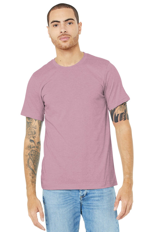 BELLA+CANVAS ® Unisex Heather CVC Short Sleeve Tee. BC3001CVC [Heather Prism Lilac] - DFW Impression