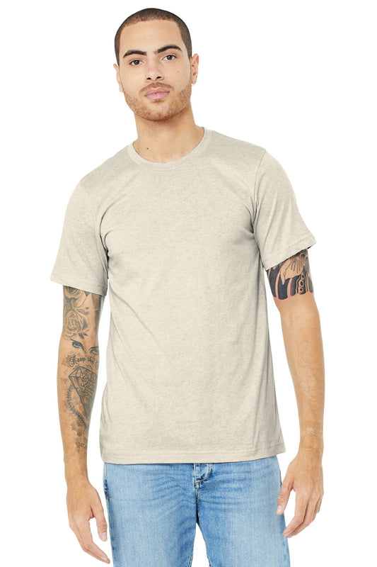 BELLA+CANVAS ® Unisex Heather CVC Short Sleeve Tee. BC3001CVC [Heather Prism Natural] - DFW Impression