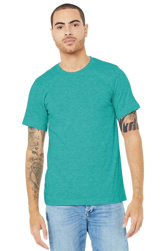 BELLA+CANVAS ® Unisex Heather CVC Short Sleeve Tee. BC3001CVC [Heather Sea Green] - DFW Impression