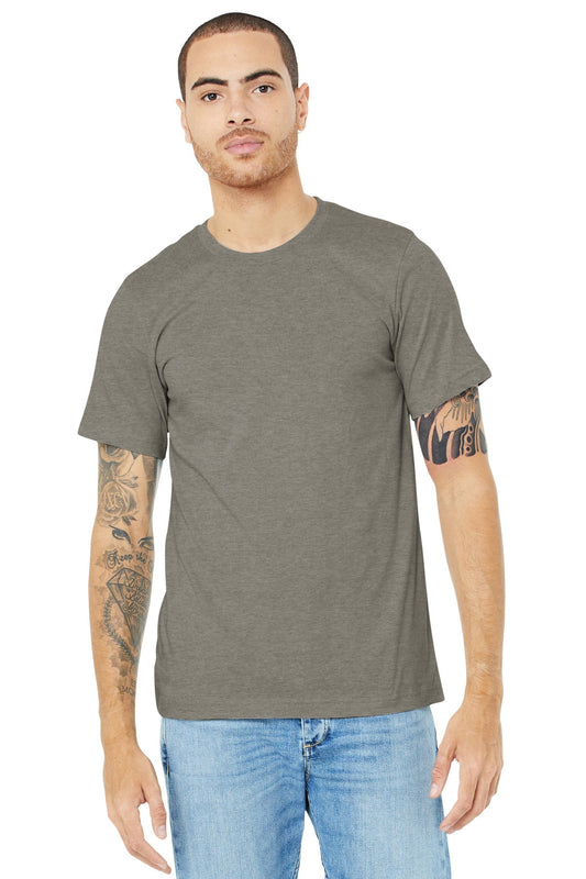 BELLA+CANVAS ® Unisex Heather CVC Short Sleeve Tee. BC3001CVC [Heather Stone] - DFW Impression