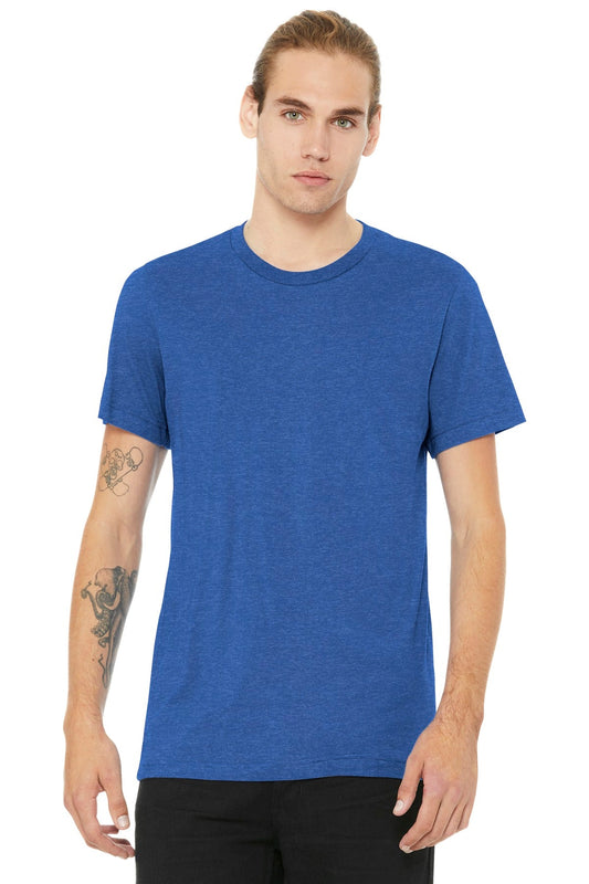 BELLA+CANVAS ® Unisex Heather CVC Short Sleeve Tee. BC3001CVC [Heather True Royal] - DFW Impression