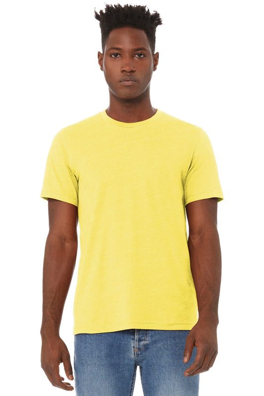 BELLA+CANVAS ® Unisex Heather CVC Short Sleeve Tee. BC3001CVC [Heather Yellow] - DFW Impression