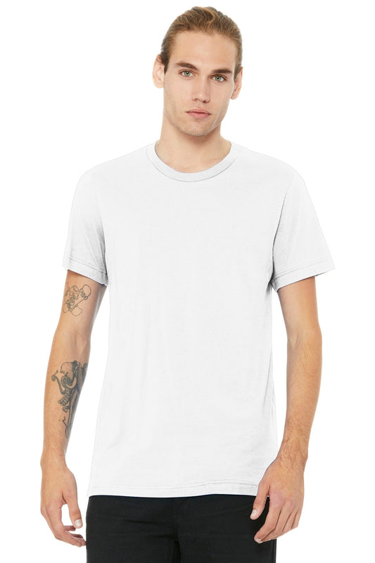 BELLA+CANVAS ® Unisex Heather CVC Short Sleeve Tee. BC3001CVC [Solid White Blend] - DFW Impression