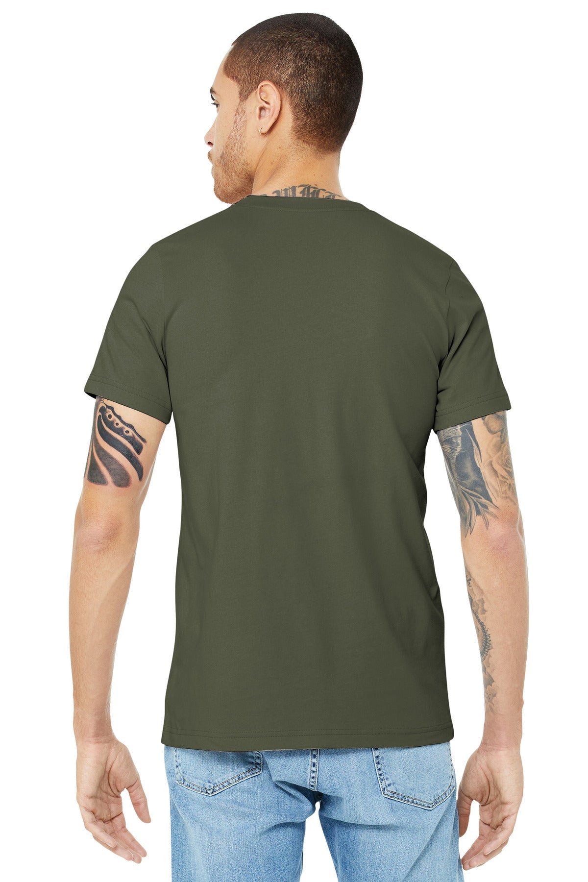 BELLA+CANVAS ® Unisex Jersey Short Sleeve Tee. BC3001 [Army] - DFW Impression